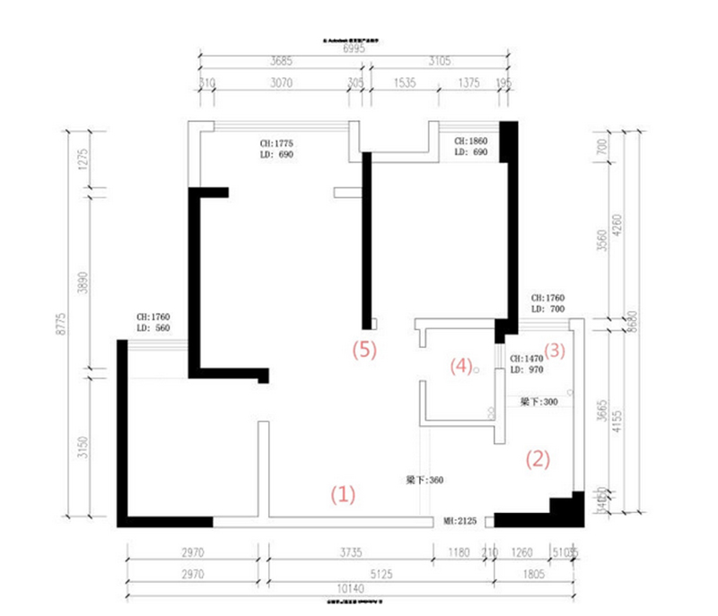 建業(yè)華陽峰渡89平方戶型分析及裝修效果圖案例 建業(yè)華陽峰渡89平方戶型分析及裝修效果圖案例