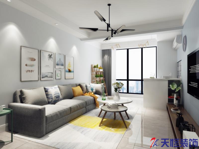 洛陽(yáng)裝修案例綠都悅府-簡(jiǎn)約
