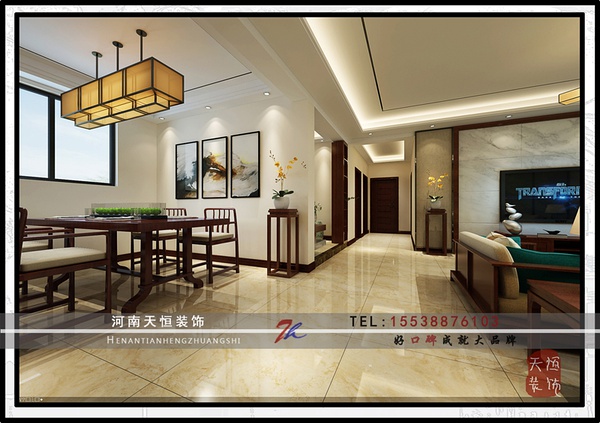 洛陽裝修案例【天恒裝飾】建業(yè)桂園（東方，宜韻）中式設(shè)計欣賞
