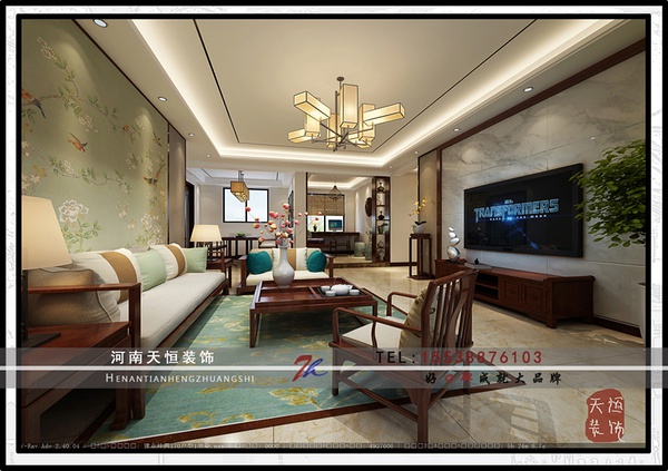 洛陽裝飾公司建業(yè)桂園中式設(shè)計欣賞