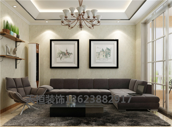 洛陽裝飾公司精彩案例大瞾國際現(xiàn)代簡約天恒設計施工裝修